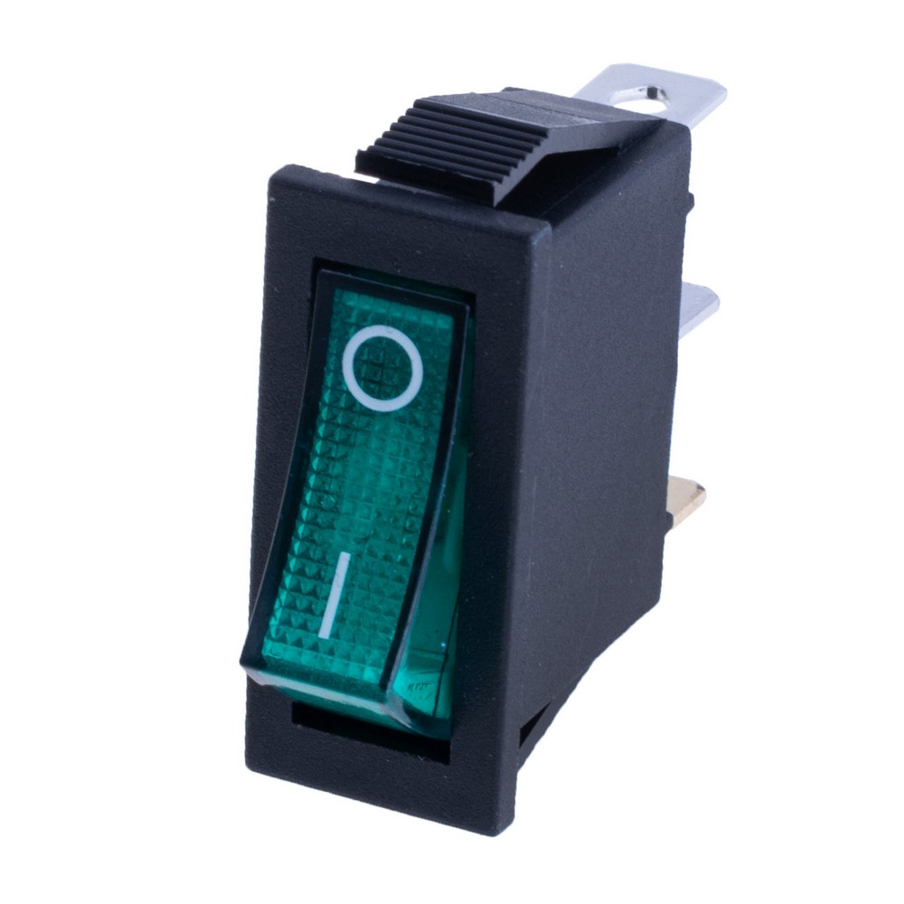 Перемикач KCD3-101N 220V green