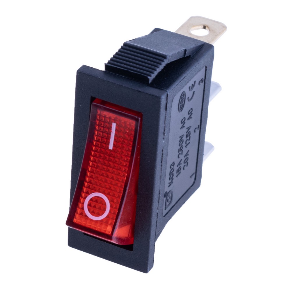 Перемикач KCD3-101N 220V red