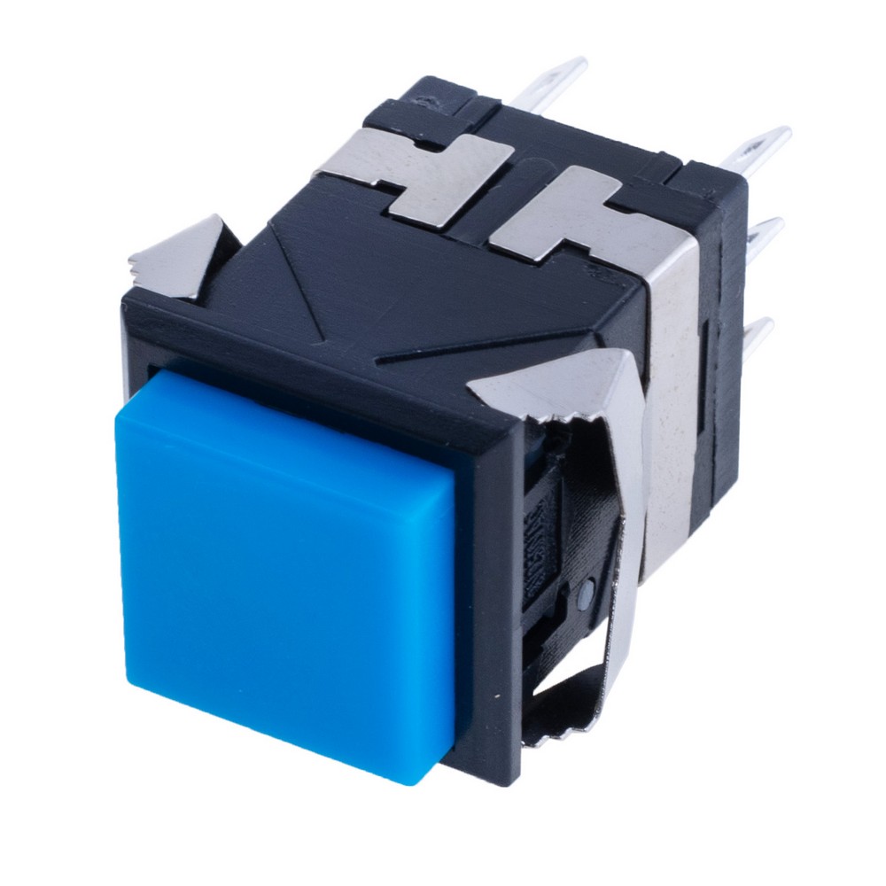 Кнопка без фіксації синя, KD2-24 Blue Button