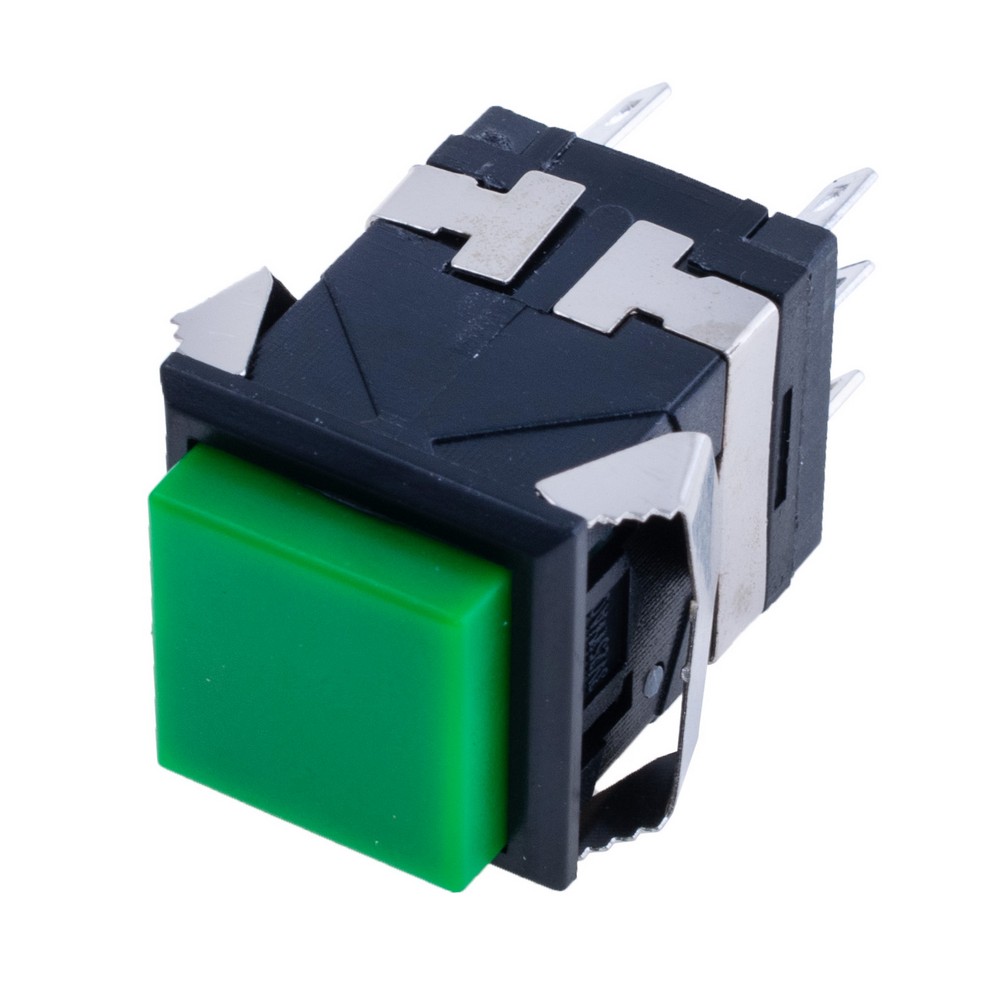 Кнопка без фіксації зелена, KD2-24 Green Button