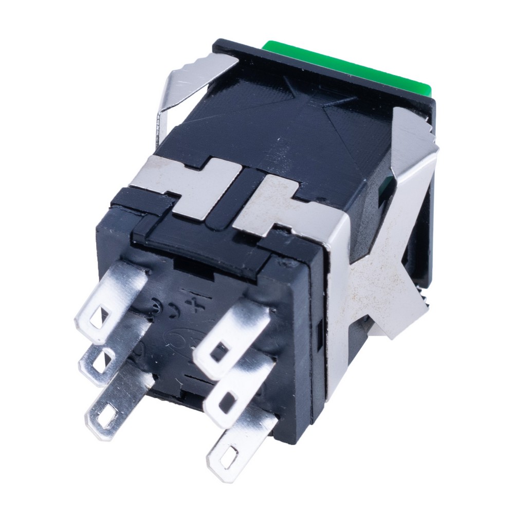 Кнопка без фіксації зелена, KD2-24 Green Button