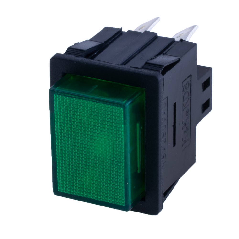 Кнопка KD8-31N Green 220V