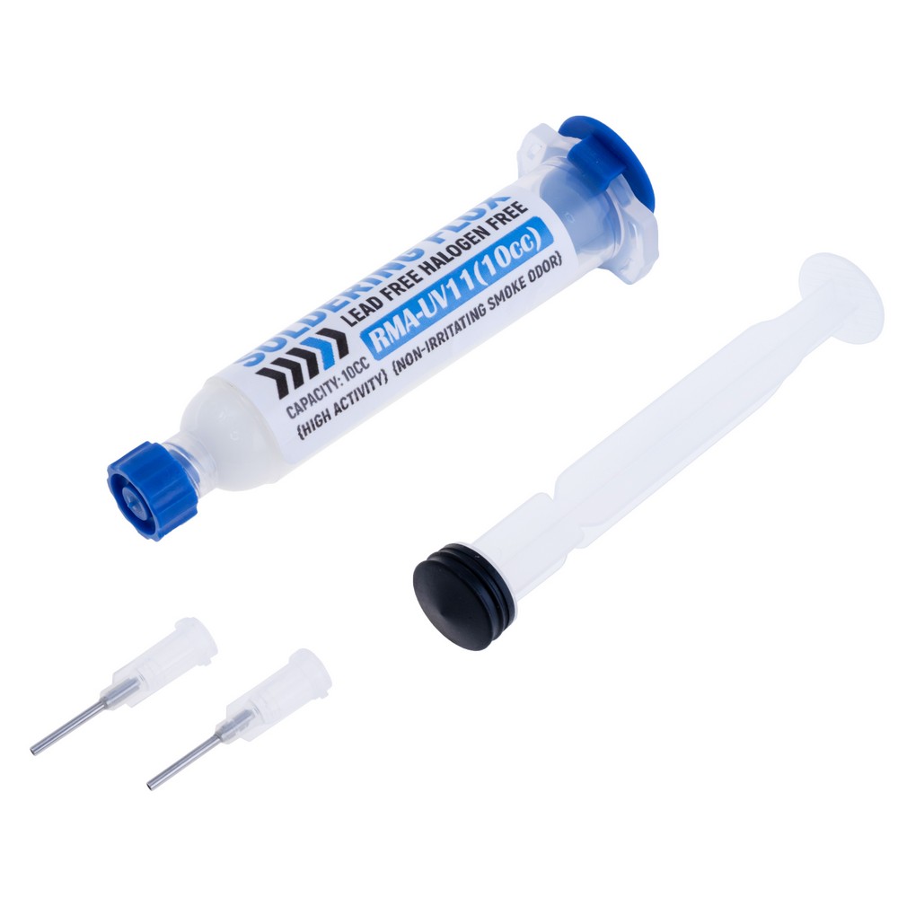 Флюс-гель KINGMAX RMA-UV11+ поршень+ насадки, 10ml