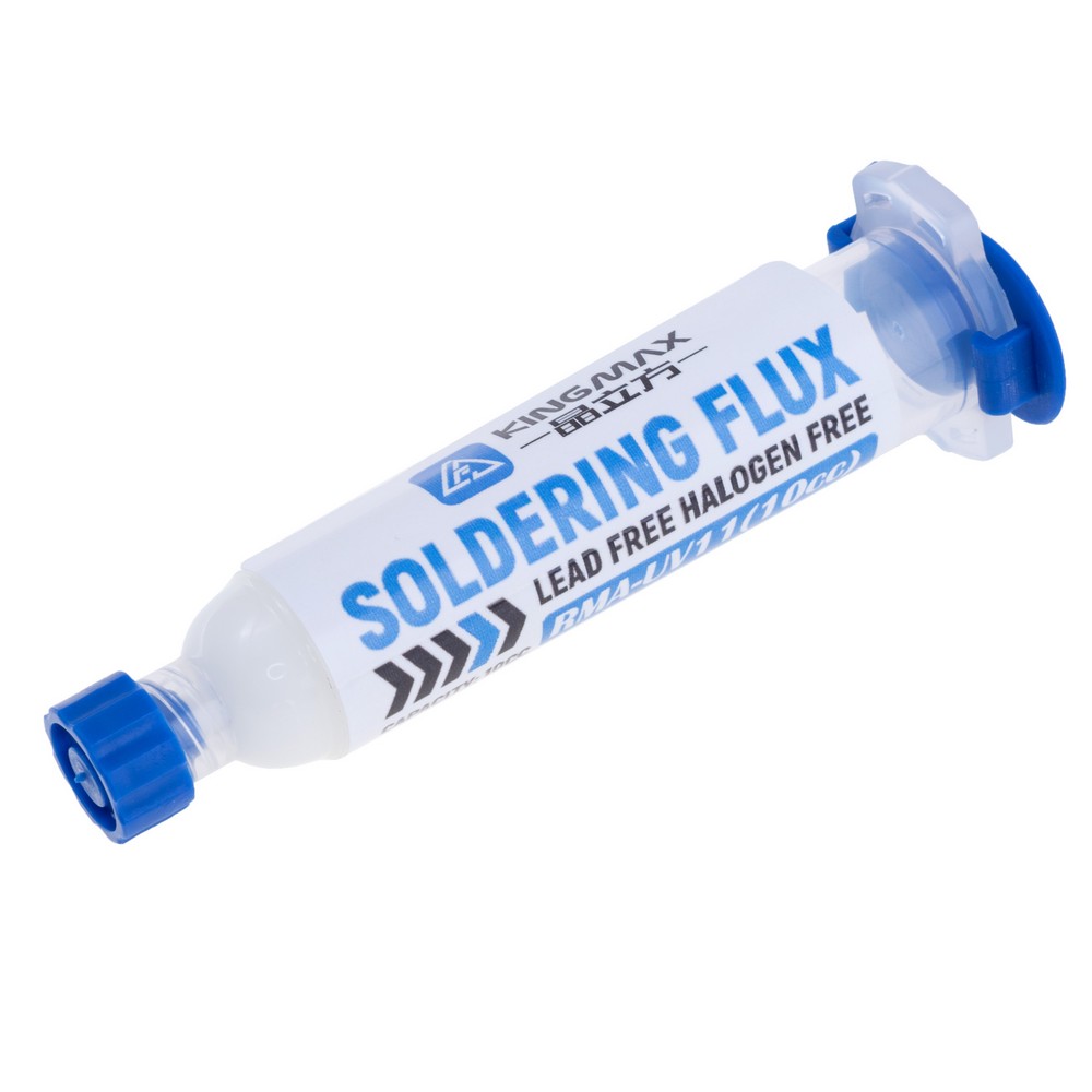 Флюс-гель KINGMAX RMA-UV11+ поршень+ насадки, 10ml