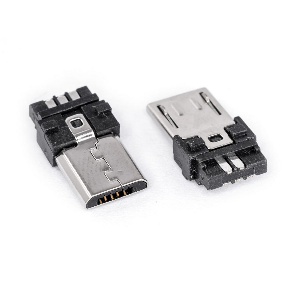 Micro USB тип B вилка, 5-контактів, SMD-монтаж (KLS1-235-1 - KLS)