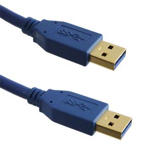 Кабель USBA-plug - USBA-plug, USB 3.0, довжина 1,2 м (KLS17-UCP-01-1.2ML)