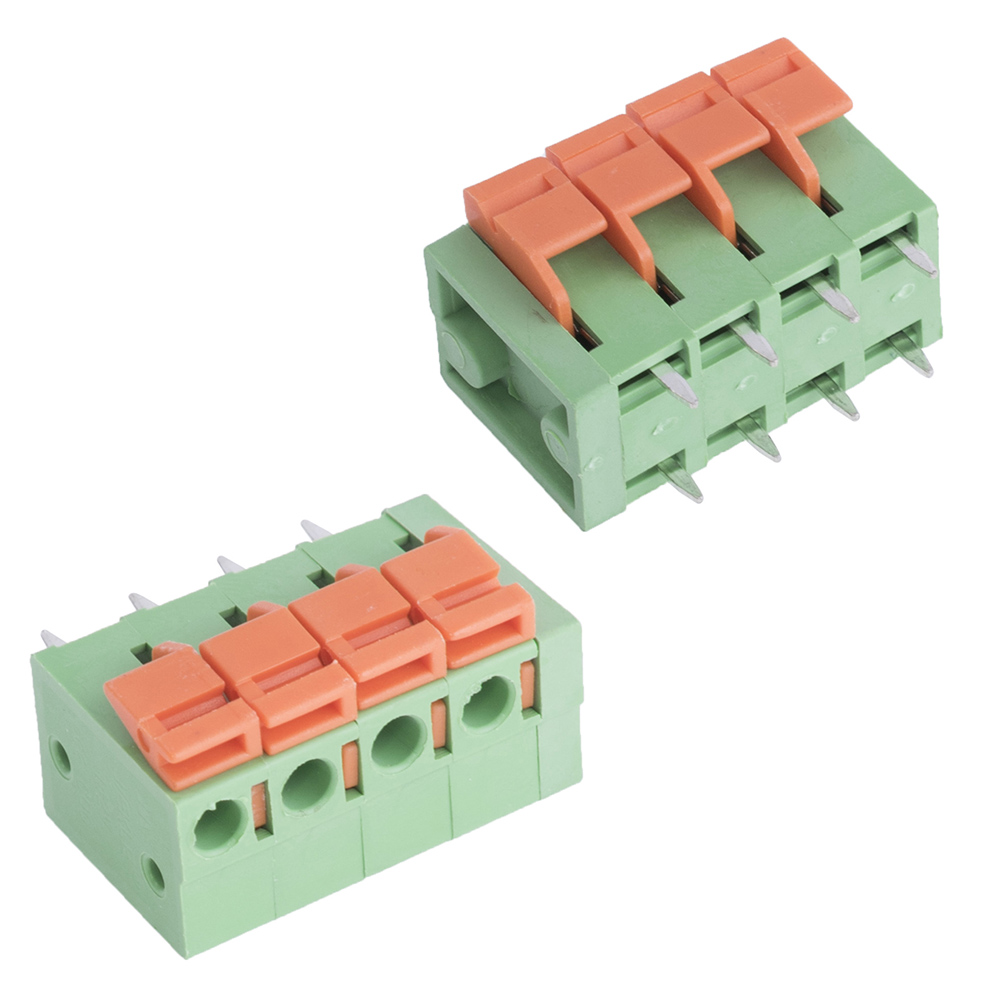 Клемник безгвинтовий KLS2-142V-5.08-4P-4 Клемник безгвинтовий KLS2-142V-5.08-4P-4