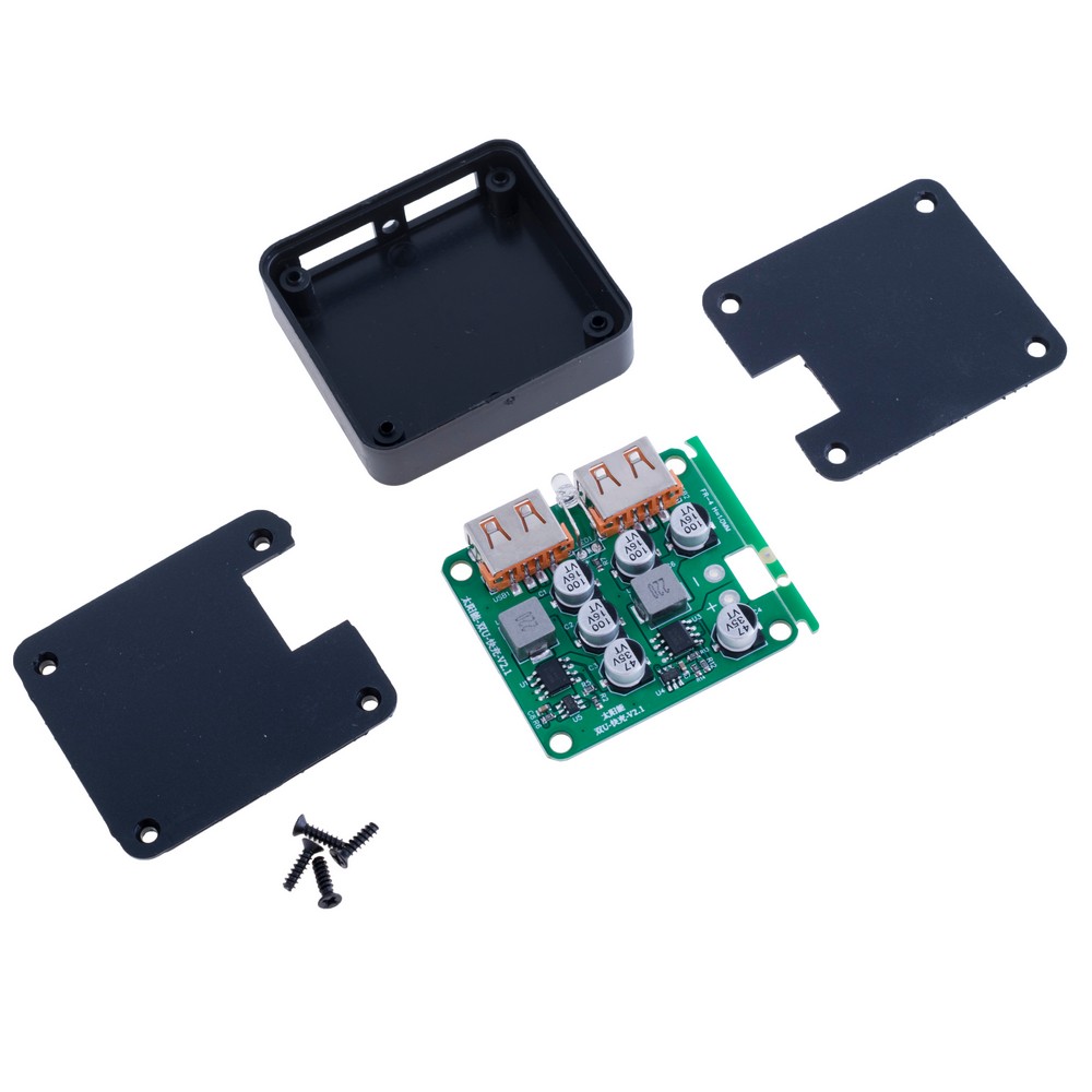 Контролер заряду сонячної батареї 2xUSB, DC/DC, 5V 2.4A(Max.) + QC 3.0 v2.1