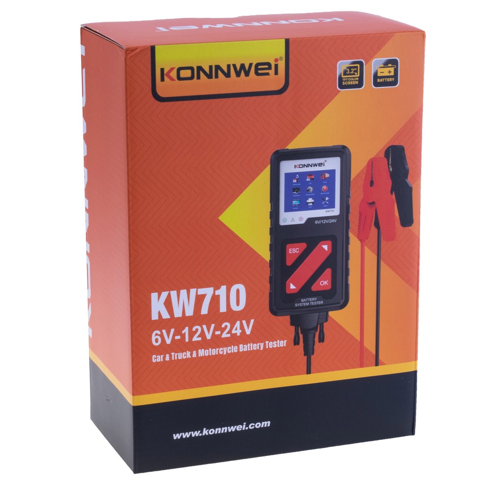 Тестер акумуляторних батарей Konnwei KW710