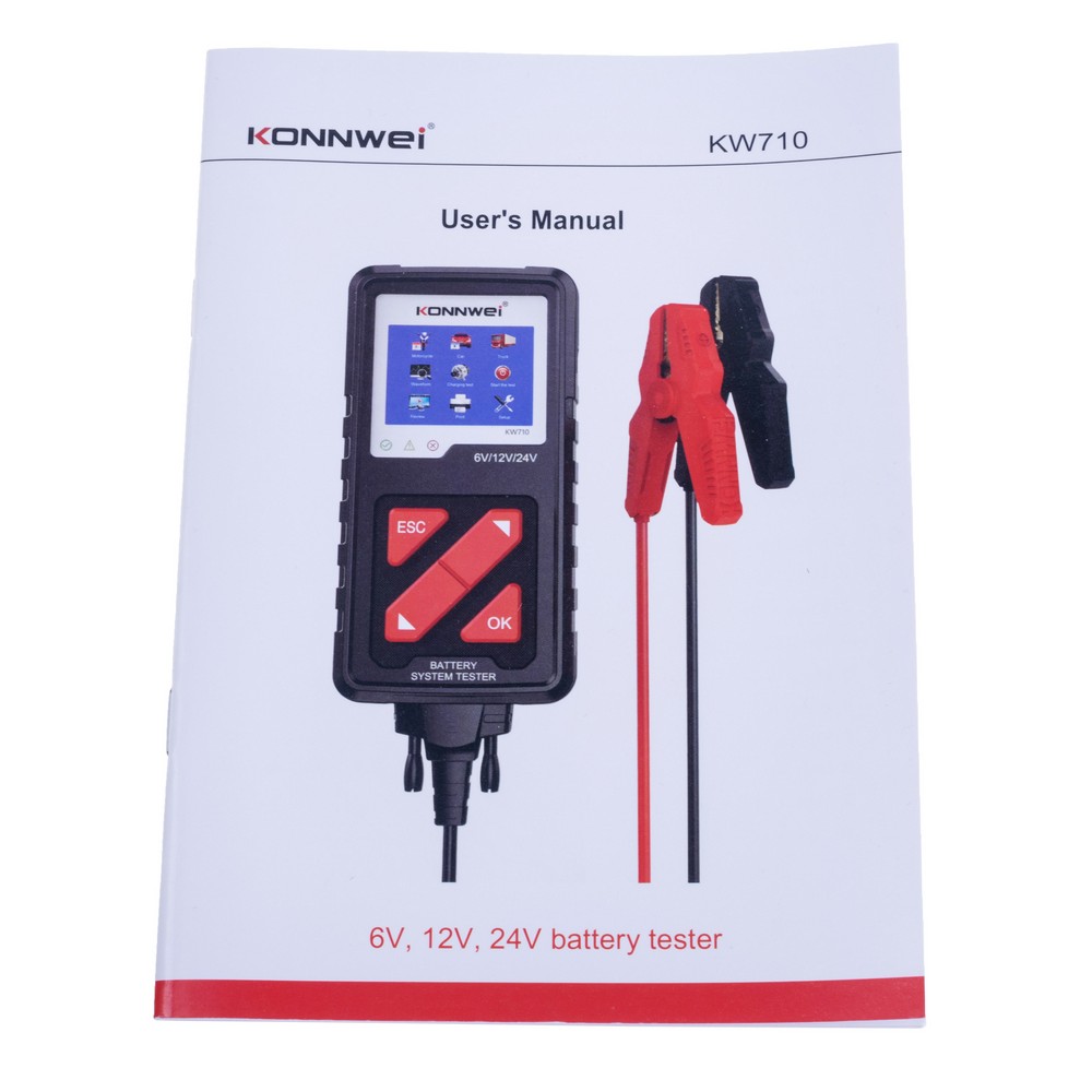 Тестер акумуляторних батарей Konnwei KW710