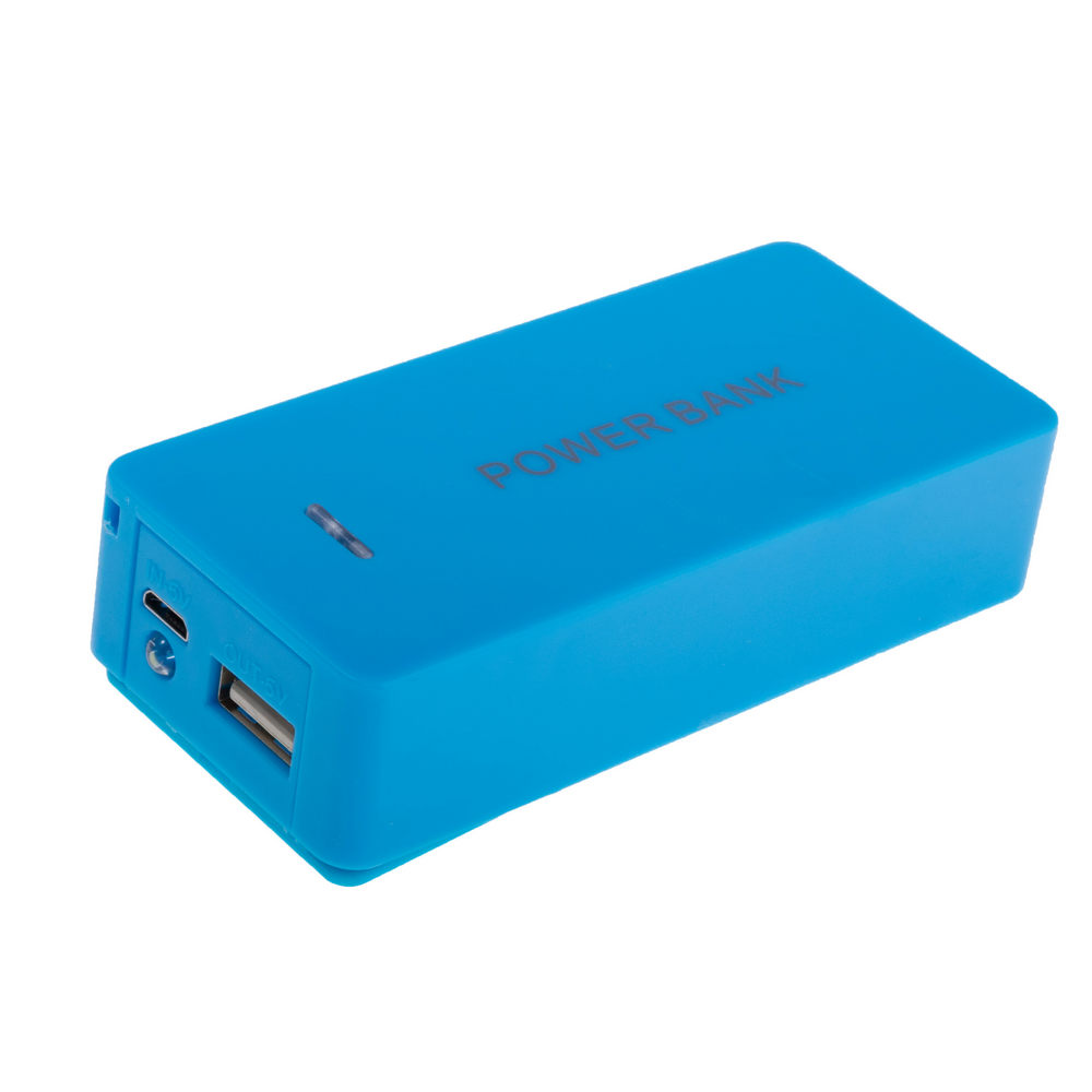 Корпус 2x18650 з USB синій