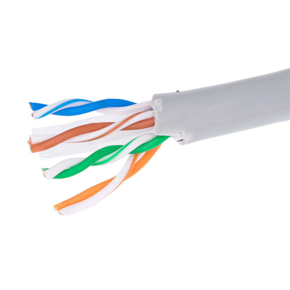 Кабель CAT6-UTP-23AWG сірий