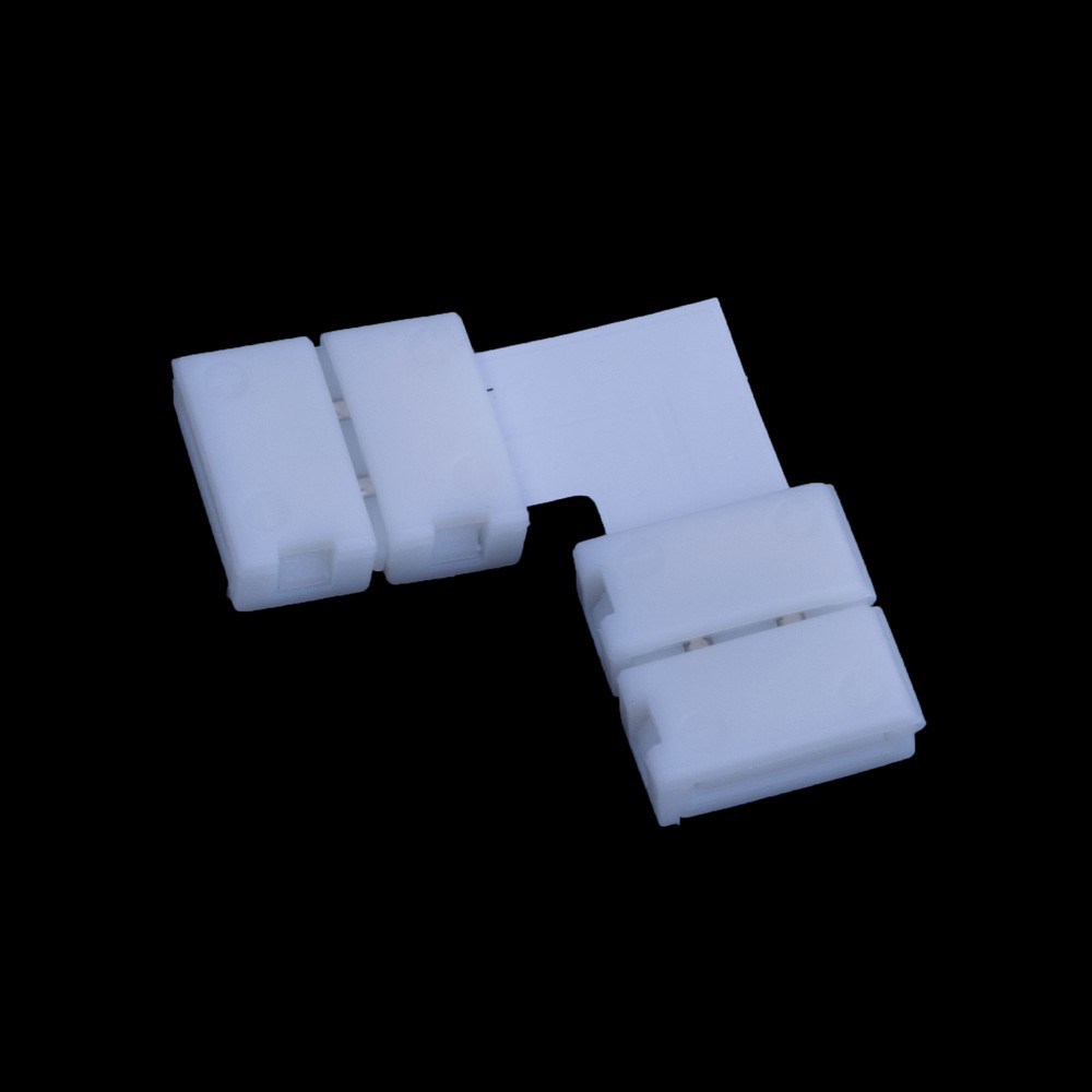 З'єднувач кутовий "L" 10mm LED 3528/5050, 2 контакти.