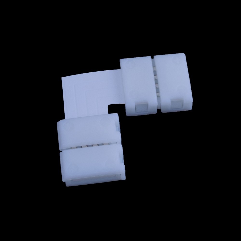 З'єднувач кутовий "L" 10mm LED 3528/5050, 4 контакти.