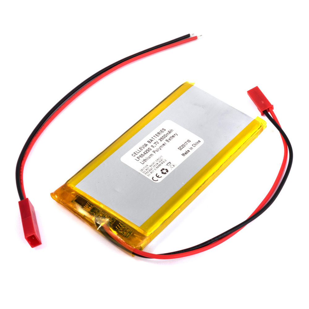 LiPo 2600 mAh, 3,7V, 6,5x42x90мм Cellevia акумулятор літій-полімерний L654290