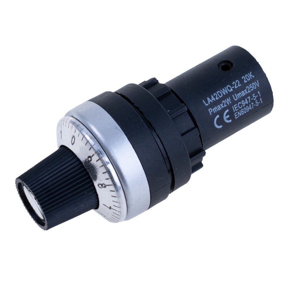 Потенціометр лінійний з регулювальною шкалою LA42DWQ-20K-2W