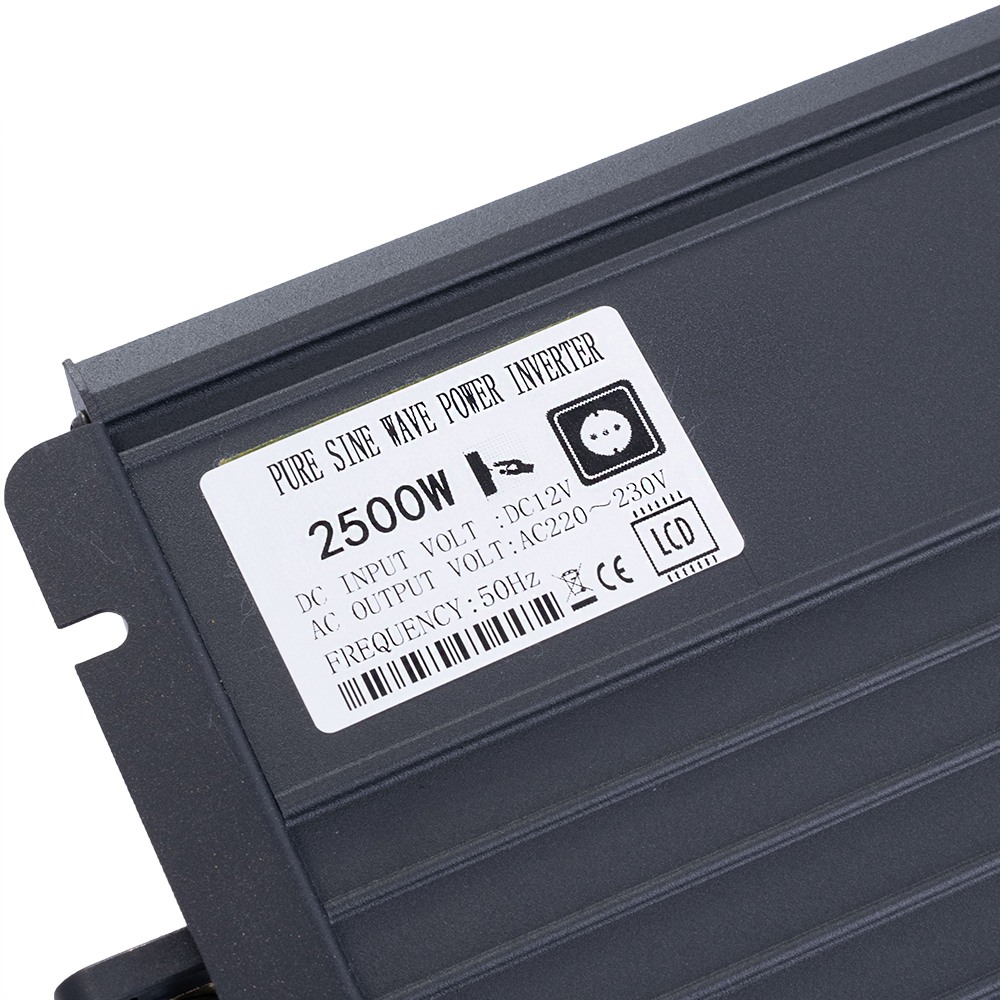 Інвертор 2500W 12V→230V чиста синусоїда LCD (SP-2500L12V(LCD) – Swipower)