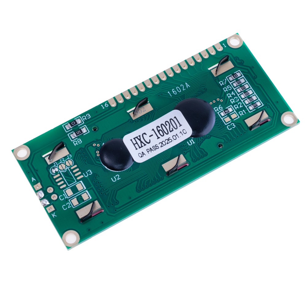 Дисплей LCD1602 16x2 Dots With Backlight Green з підтримкою Кирилиці
