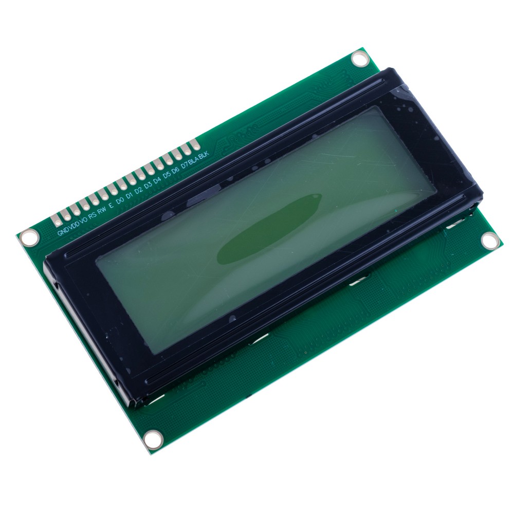 LCD2004 з жовто - зеленим підсвічуванням
