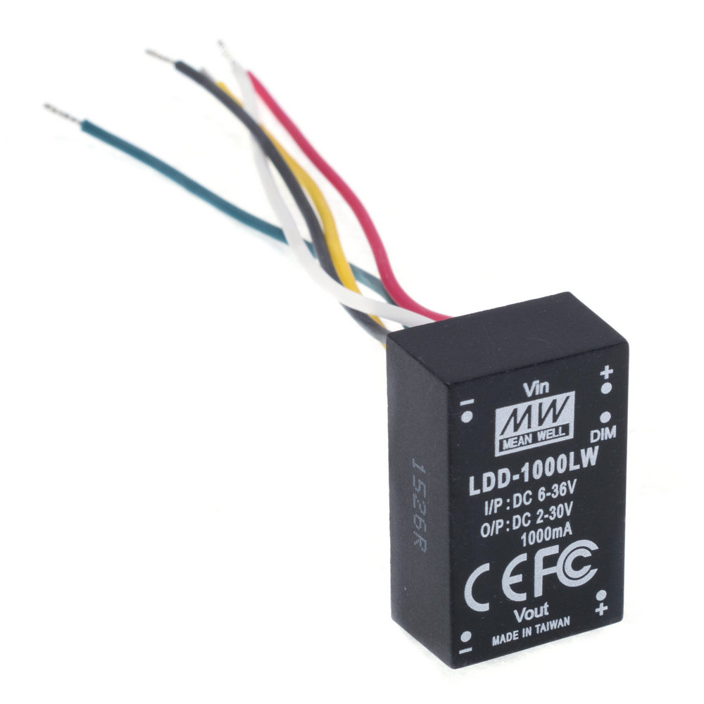 Блок живлення для світлодіодів DC/DC 1000mA, 2...30VDC, LDD-1000LW