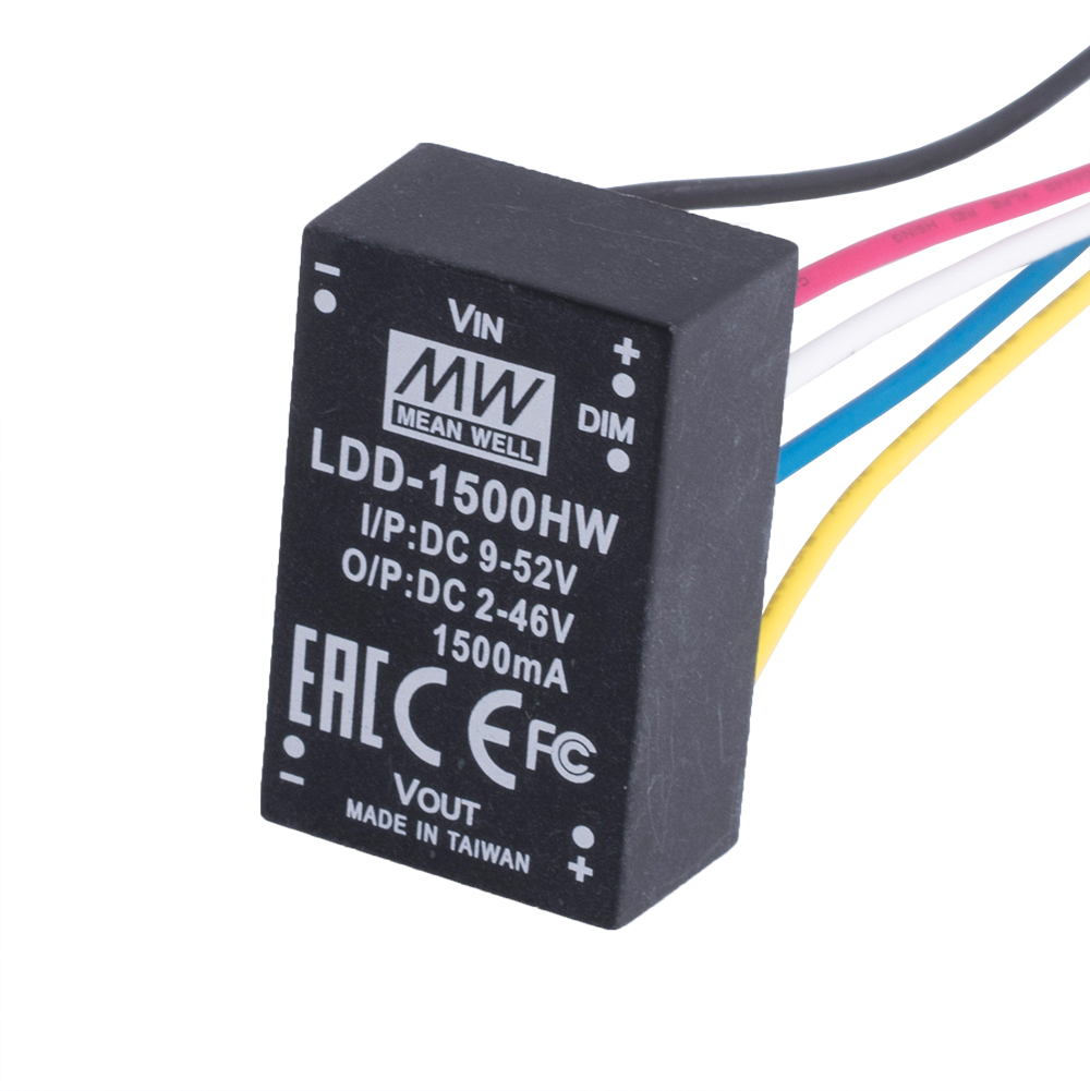 Блок живлення для світлодіодів DC/DC 1500mA, 2...46VDC, LDD-1500HW