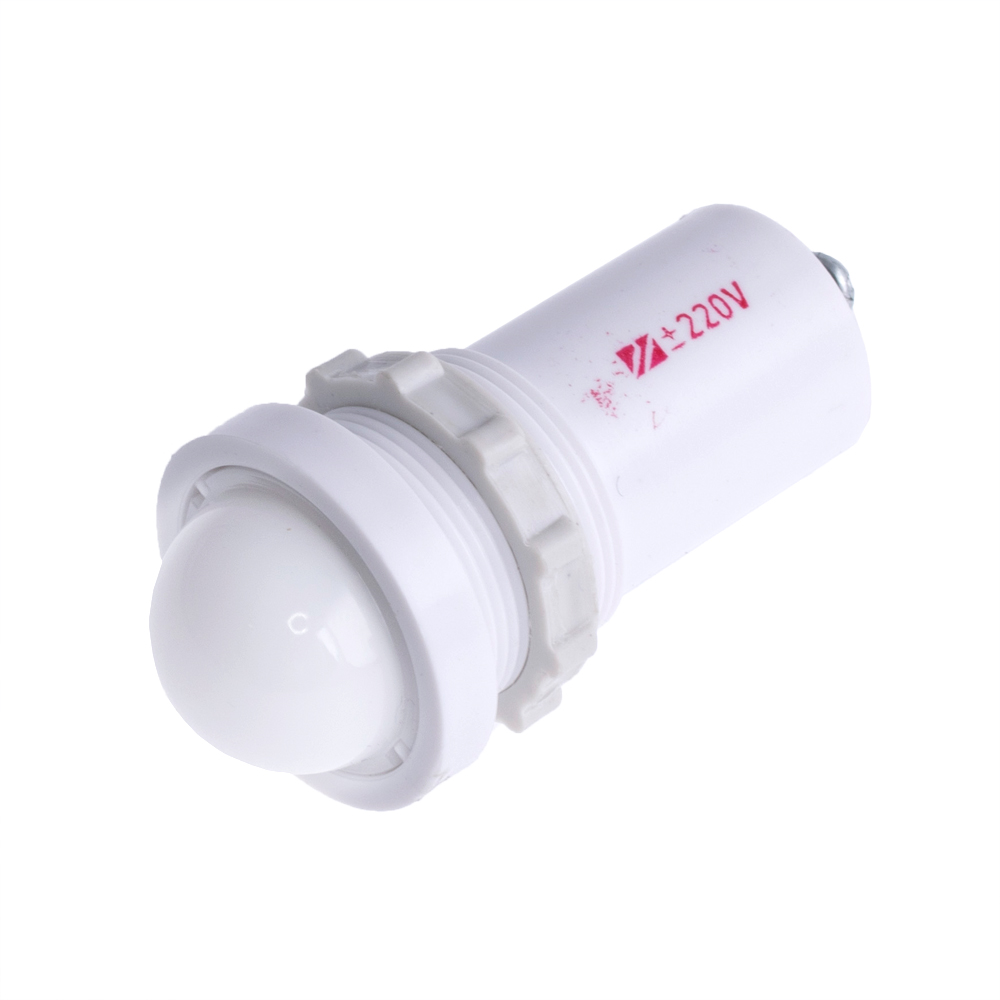 Індикаторна LED лампа AC 220V холодний білий