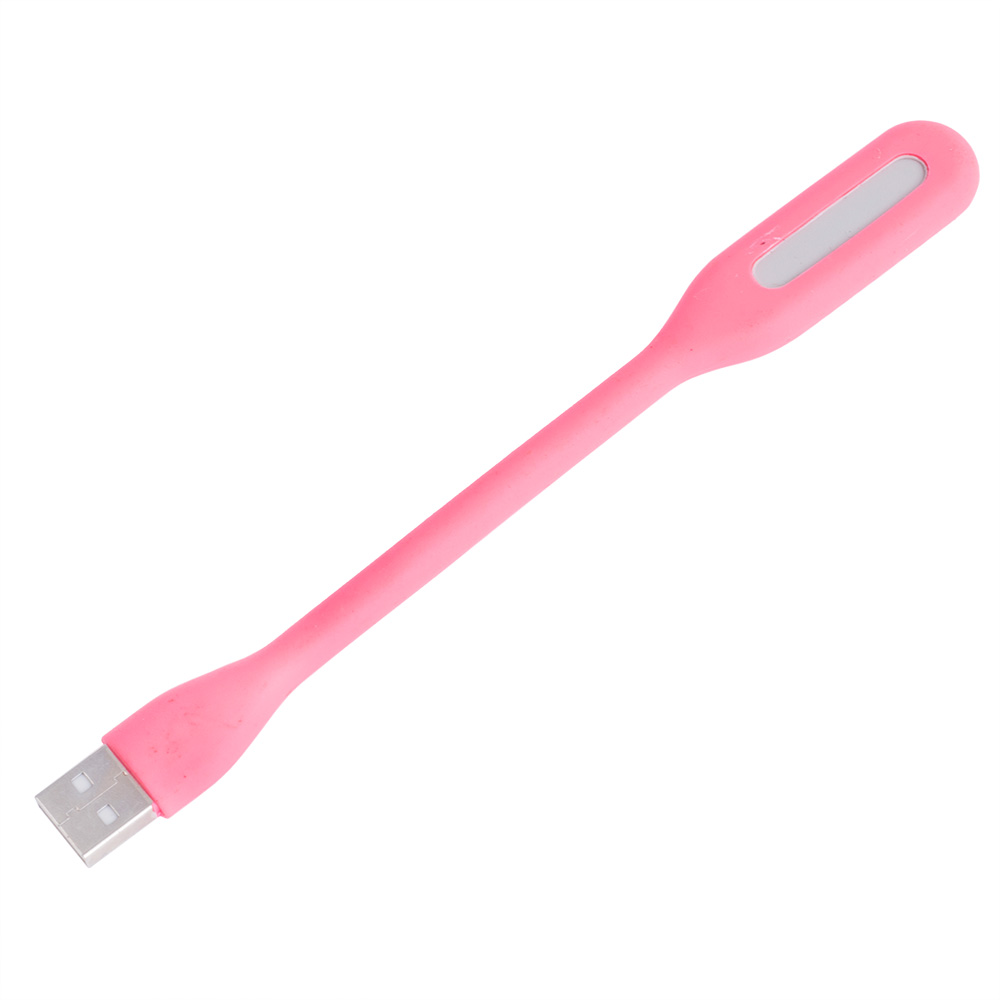 Ліхтарик гнучкий LED USB, 1.2W, 4500 К, рожевий