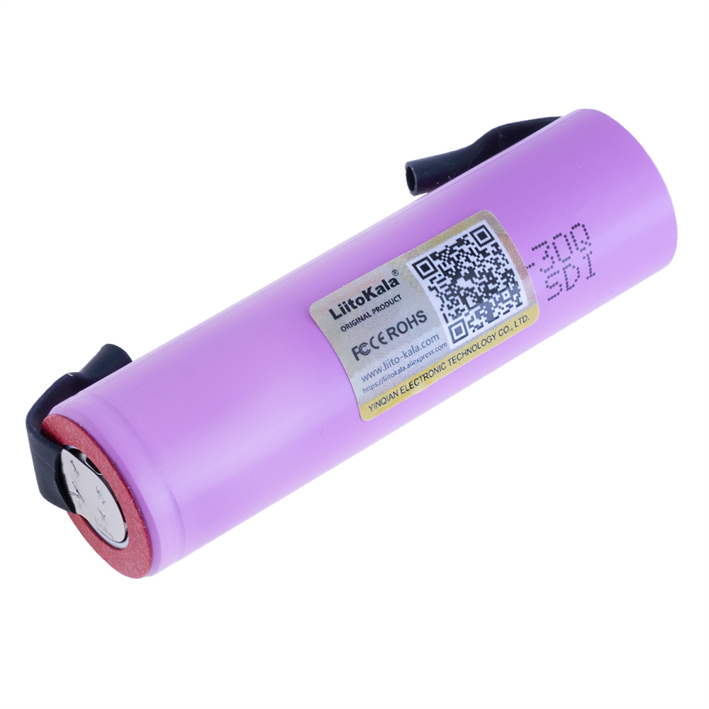 Li-Ion 1900mAh, 3,7V, 18650 LiitoKala літій-іонний акумулятор з виводами ICR18650-30Q