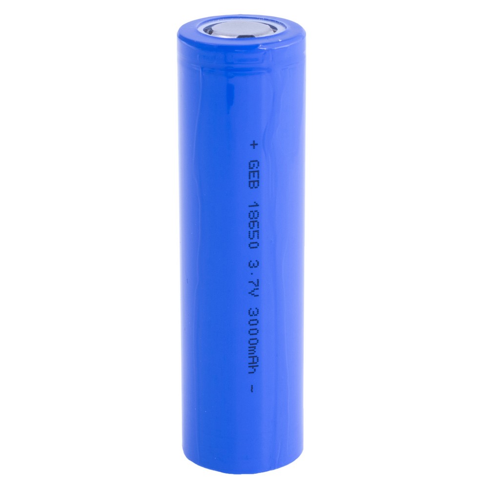 Li-Ion 3000mAh, 3,7V, 18650 GEB літій-іонний акумулятор GEB18650 1C