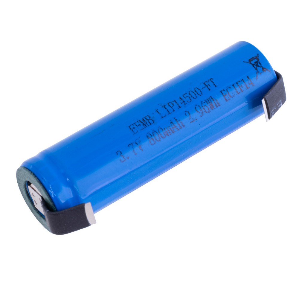 Li-Ion 800mAh, 3,7V, AA EEMB літій-іонний аккумулятор з виводами LIP14500-FT