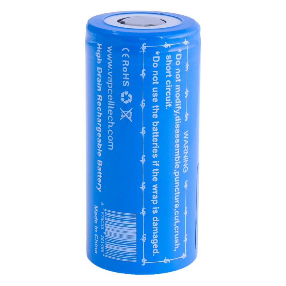 LiFePO4 6500mAh, 3,2V, 32700 Vapcell акумулятор літій-залізо-фосфатний Vapcell IFR32700 G65 3.2V 6500mah 30A