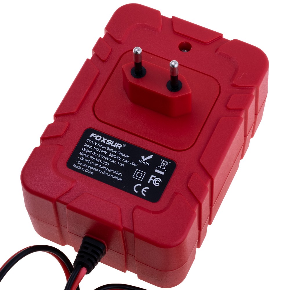 Зарядний пристрій для LiFePo4, AGM, EFB, GEL акумуляторів 6V/12V, 1,5A,  FBC061215D