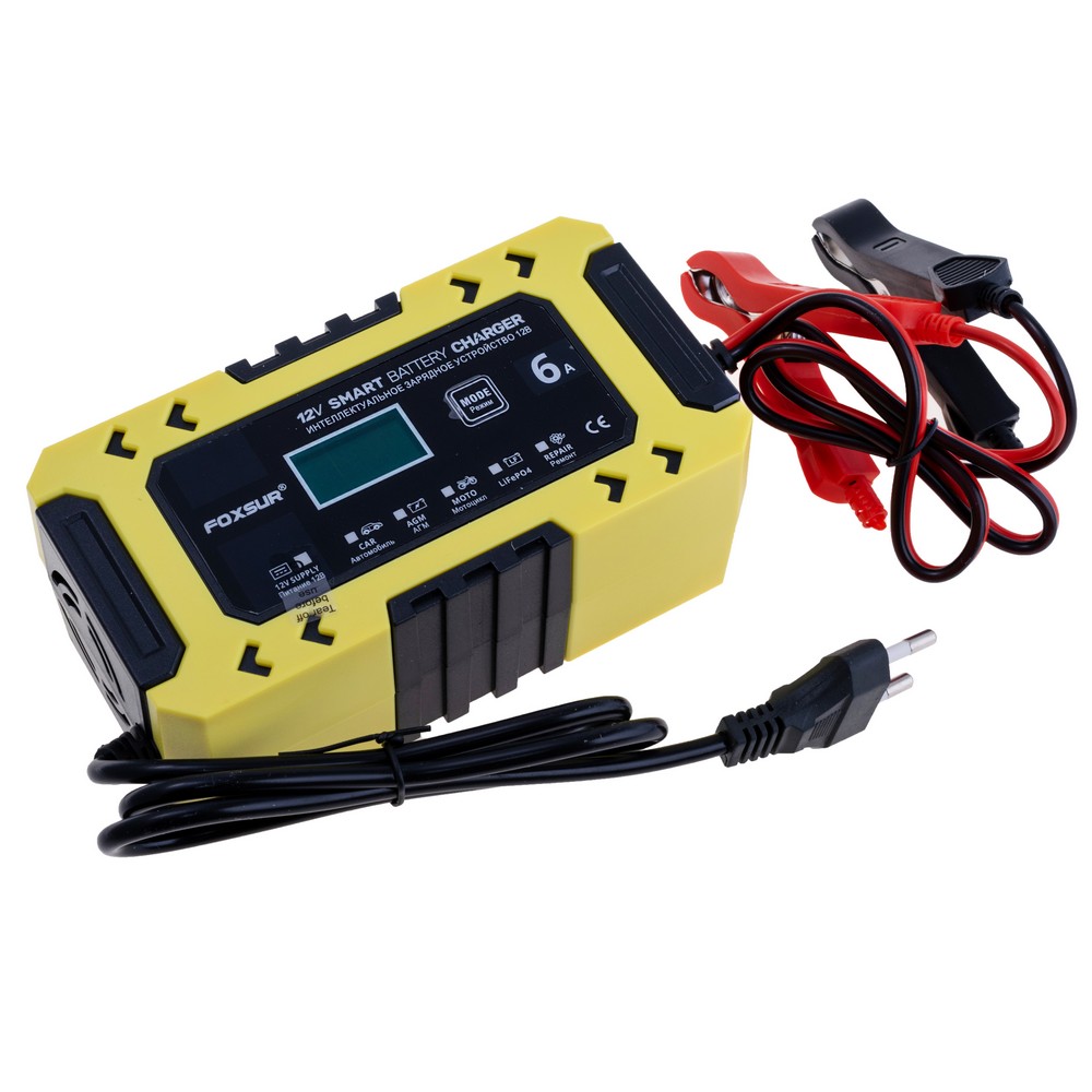 Зарядний пристрій для LiFePo4, AGM, EFB, GEL акумуляторів 12V, 6A,  FBC1206F