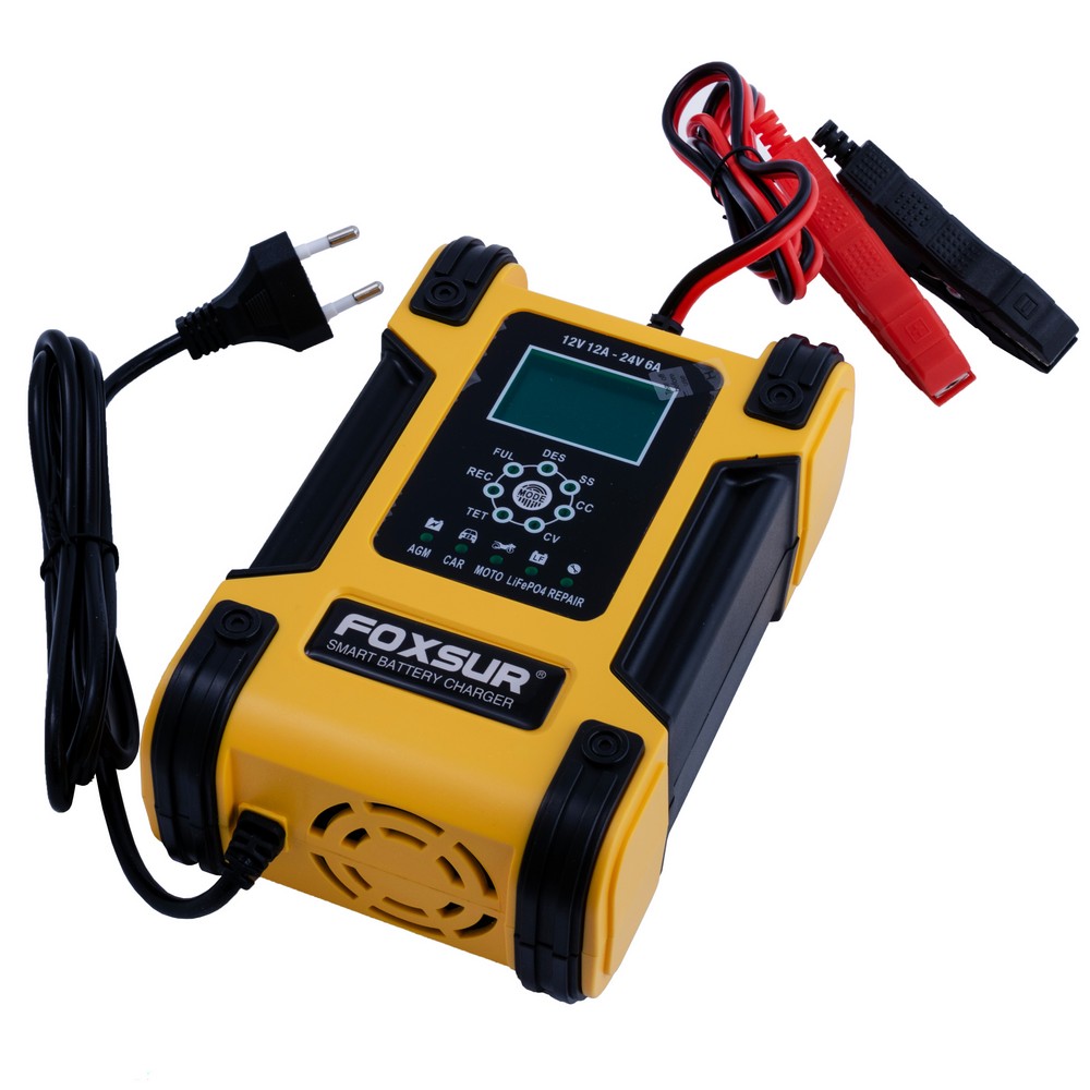 Зарядний пристрій для LiFePo4, AGM, EFB, GEL акумуляторів 12V/24V, 12A,  FBC122412D