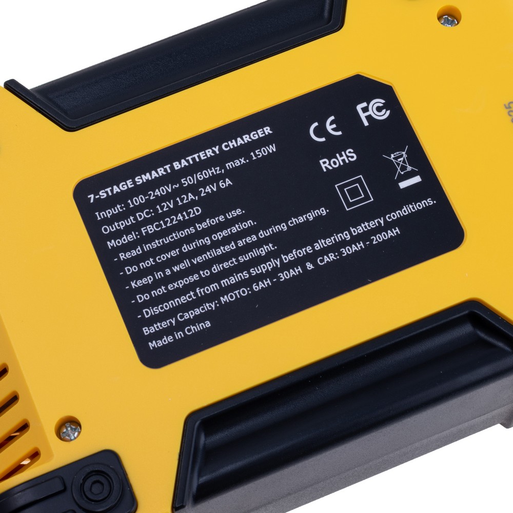 Зарядний пристрій для LiFePo4, AGM, EFB, GEL акумуляторів 12V/24V, 12A,  FBC122412D