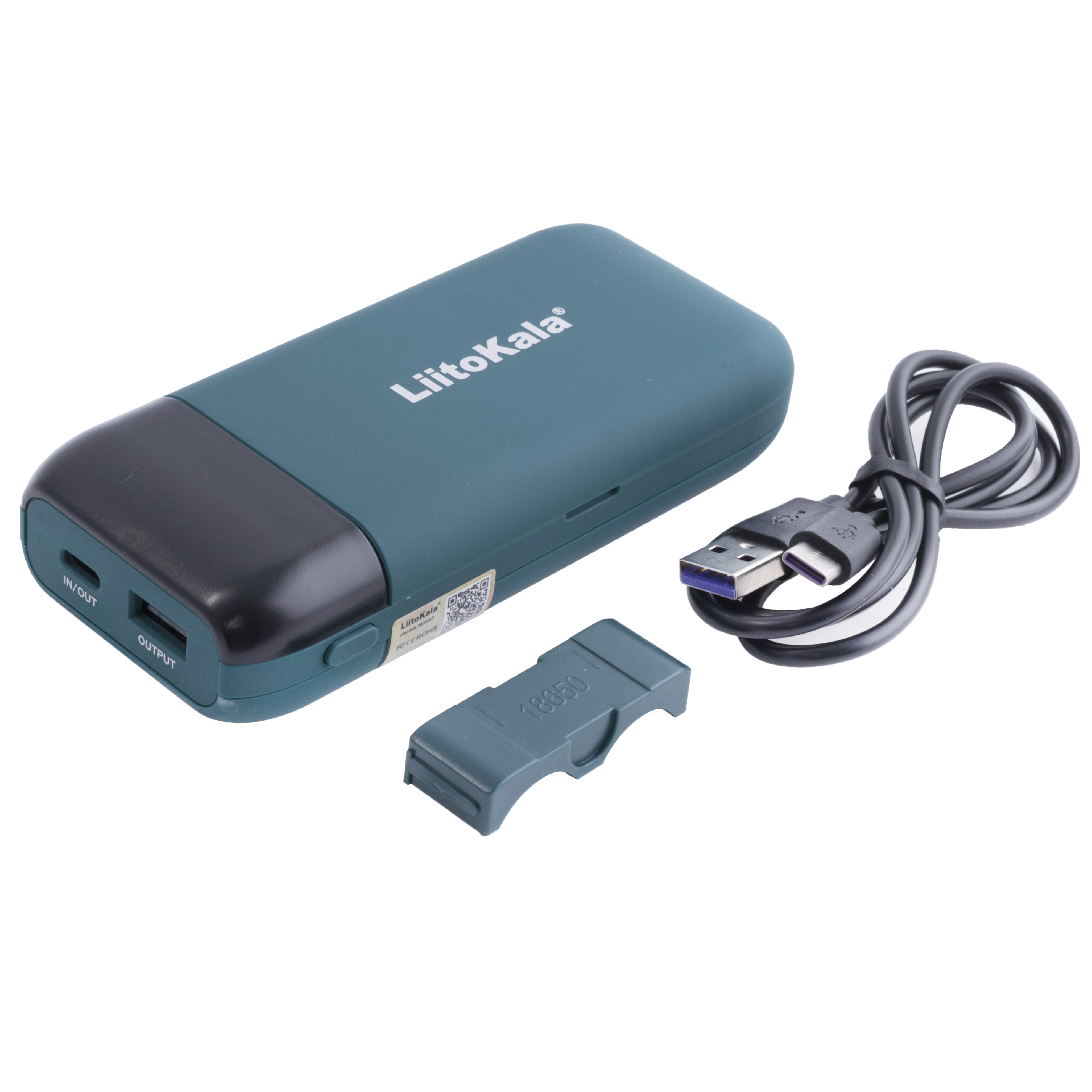 Зарядний пристрій Lii-MP2 з функцією Powerbank, колір зелений Зарядний пристрій Lii-MP2 з функцією Powerbank, колір зелений