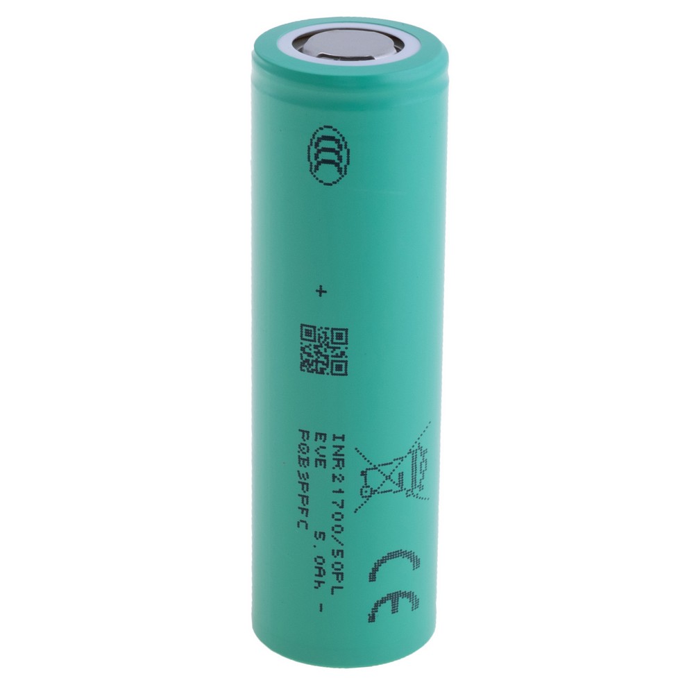 Li-Ion 5000мАг, 3,6В, 21700 EVE літій-іонний акумулятор INR21700/50PL Grade A