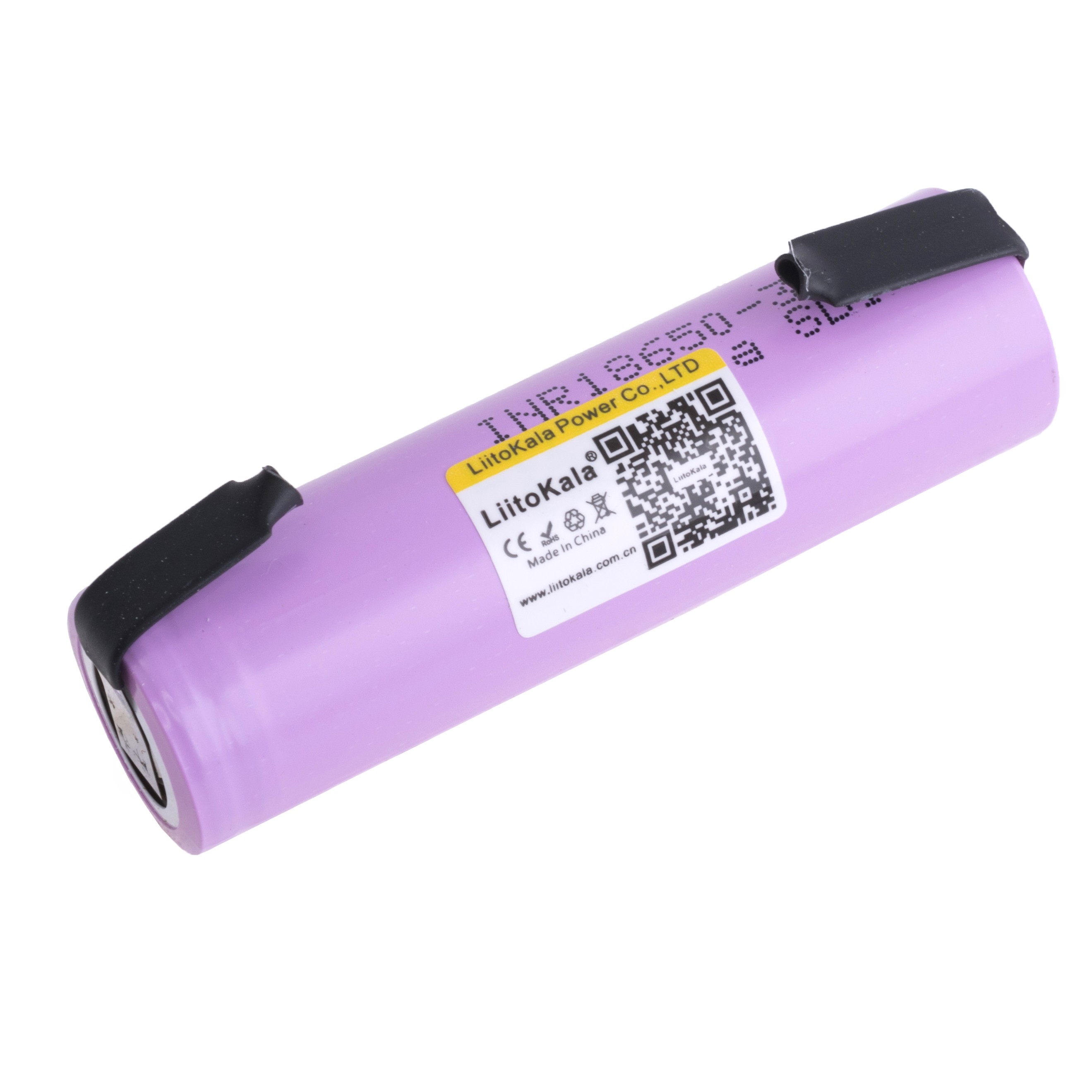 Li-Ion 3000mAh, 3,7V, 18650 LiitoKala літій-іонний акумулятор з виводами LiitoKala 30Q-N