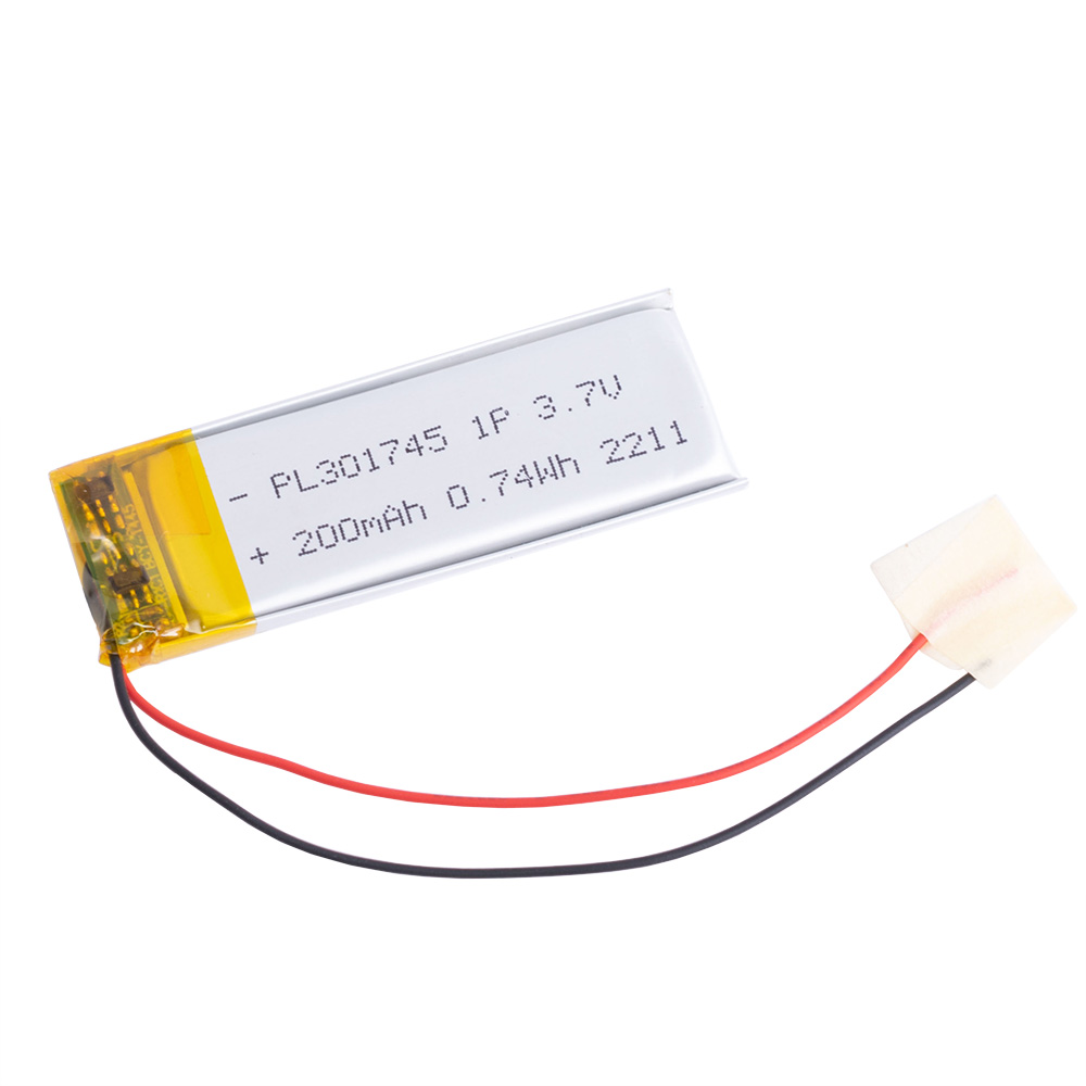 LiPo 200 mAh, 3,7V, 3x17x45мм (LiPower) акумулятор літій-полімерний