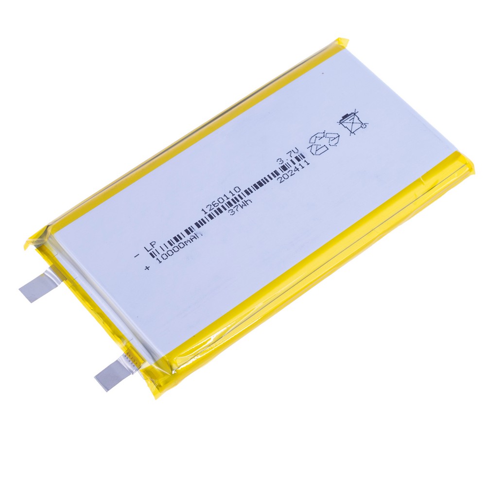 LiPo 10000 mAh, 3,7V, 12x60x110мм LiPower акумулятор літій-полімерний LPW1260110