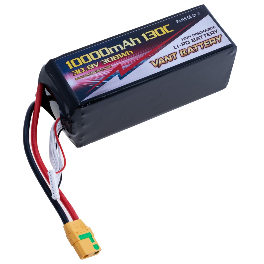 LiPo 10000 mAh, 30,8V, 167x60x75мм VANT Battery акумулятор літій-полімерний 8S1P LI-PO 130C XT90S