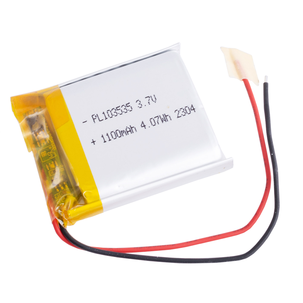 LiPo 1100 mAh, 3,7V, 10x35x35мм (LiPower) акумулятор літій-полімерний)