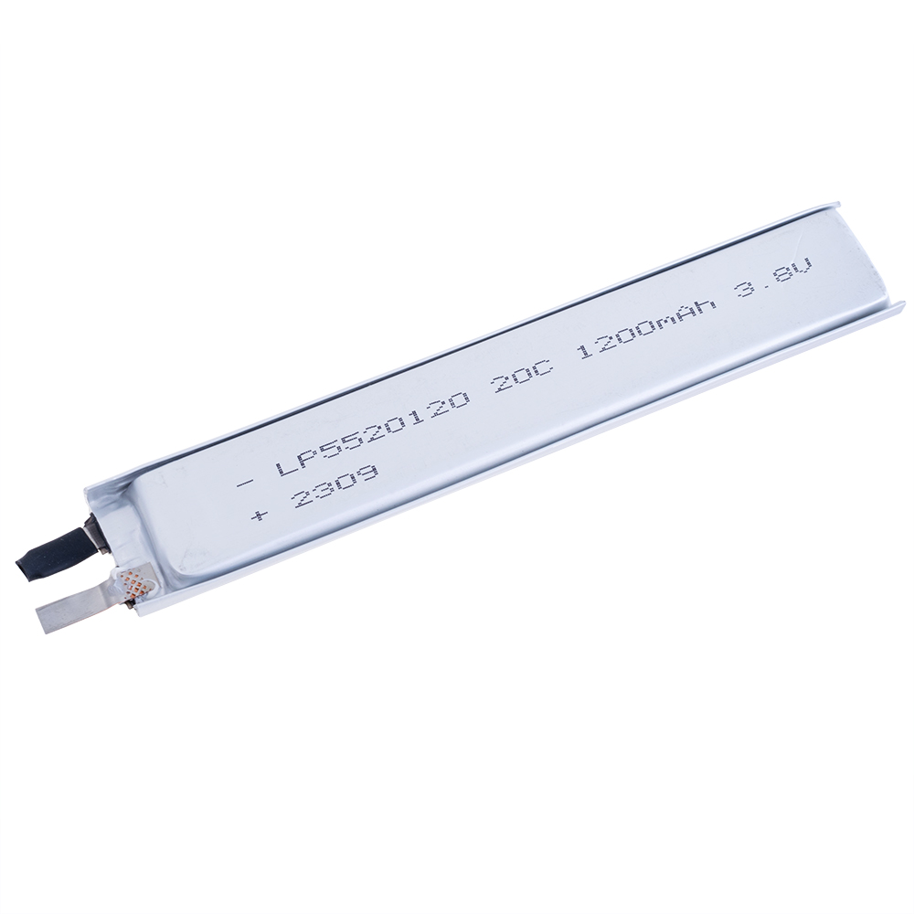 LiPo 1200 mAh, 3,7V, 5,5x20x120мм LiPower акумулятор літій-полімерний CP5520120