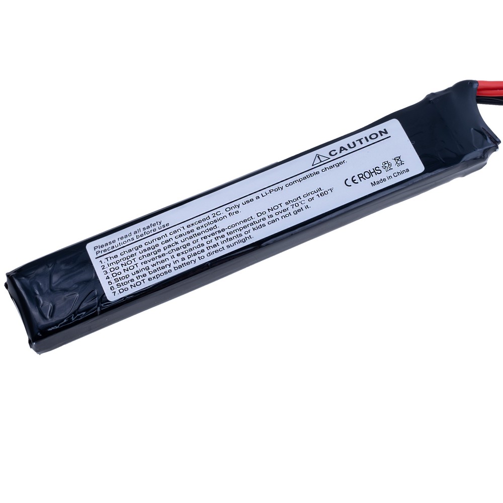 LiPo 1200 mAh, 7,4V, 126x21x13мм VANT Battery акумулятор літій-полімерний  2S1P LI-PO 30C TAMIYA