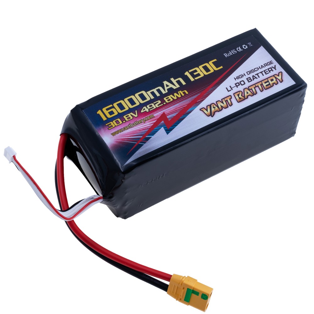 LiPo 16000 mAh, 30,8V, 176x75x75мм VANT Battery акумулятор літій-полімерний 8S1P LI-PO 130C XT90S