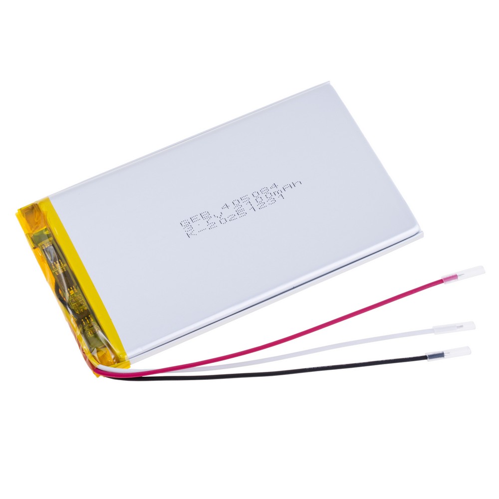 LiPo 2100 mAh, 3,7V, 4x50x84мм GEB акумулятор літій-полімерний GEB405084