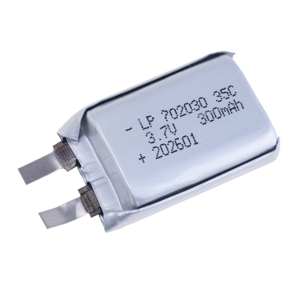 LiPo 300 mAh, 3,7V, 7x20x30мм LiPower акумулятор літій-полімерний LP702030 35C LiPo 300 mAh, 3,7V, 7x20x30мм LiPower акумулятор літій-полімерний LP702030 35C