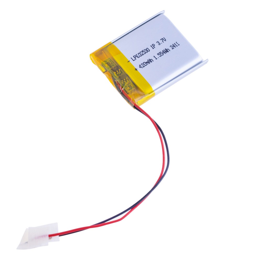 LiPo 420 mAh, 3,7V, 6,2x25,5x30,5мм LiPower акумулятор літій-полімерний LPW602530