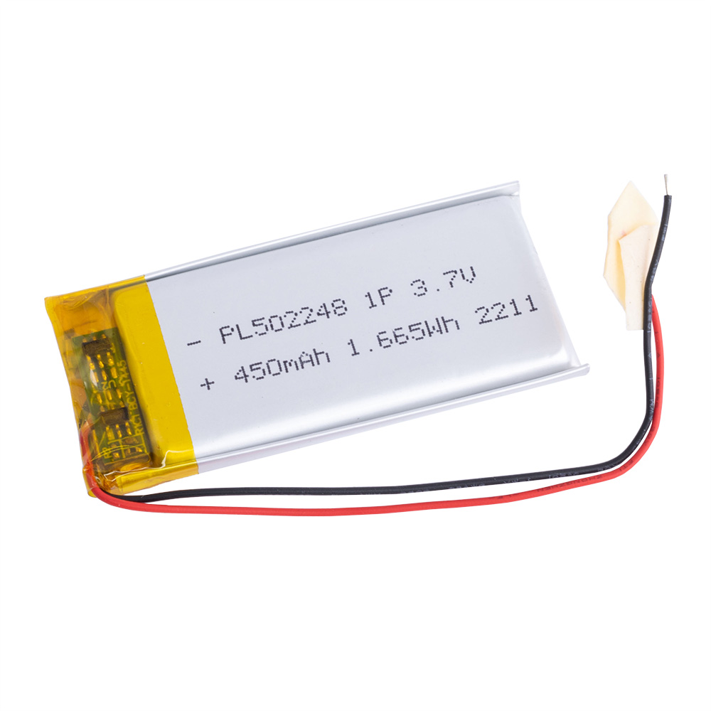 LiPo 450 mAh, 3,7V, 5x22x48мм LiPower акумулятор літій-полімерний PL502248