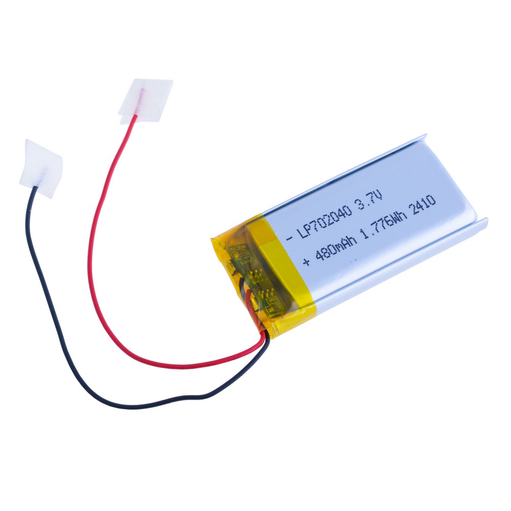 LiPo 480 mAh, 3,7V, 7x20,5x40,5мм LiPower акумулятор літій-полімерний PL702040